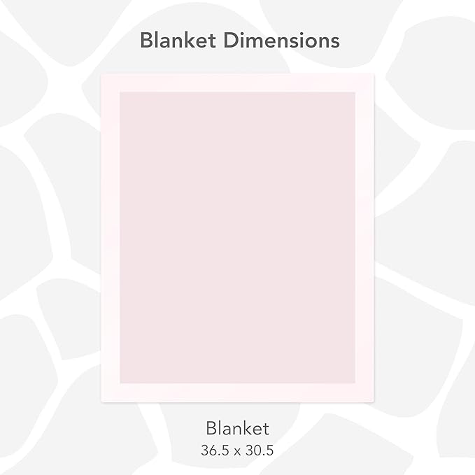 Little Giraffe Posh Mink Baby Blanket - Double-Sided Ultra Soft Plush Fabric, for New Moms, Newborn Must-Have for Girls, Cozy & Cuddly Comfort Blanket, 29" x 35", Pink