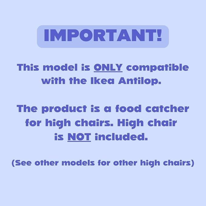 CATCHY - Food Catcher - Compatible with IKEA Antilop High Chair + 11 Other High Chairs - Highchair Sold Separately - Baby & Toddler Food & Mess Catcher - Under High Chair Accessory