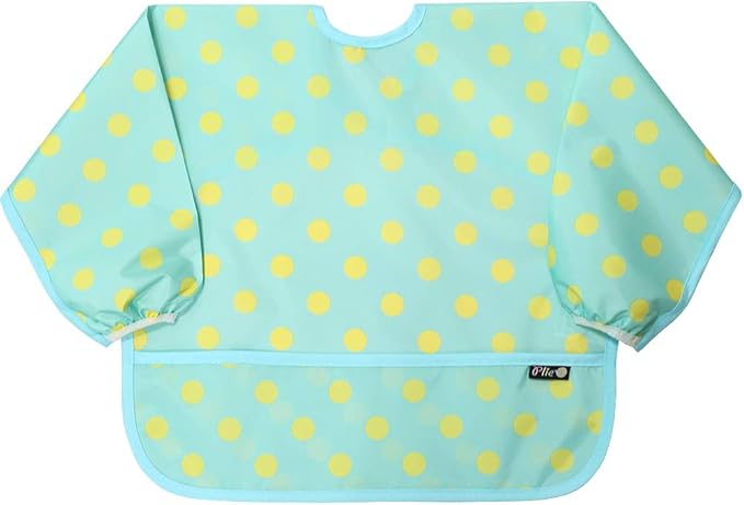 Long Sleeve Waterproof Bib for Toddlers – Feeding Smock for Baby Mealtime, Self-Feeding, Painting & Messy Play, BPA-Free