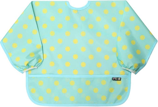 Long Sleeve Waterproof Bib for Toddlers – Feeding Smock for Baby Mealtime, Self-Feeding, Painting & Messy Play, BPA-Free