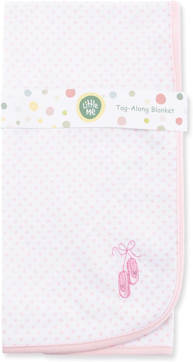 Little Me Blankets for Baby Girls' Prima Ballerina Swaddling Receiving Blanket