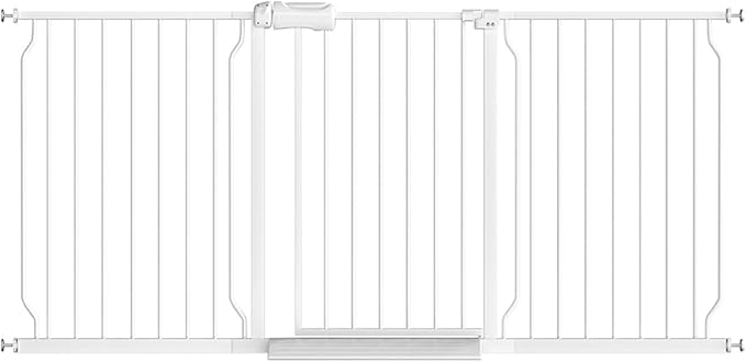 Fairy Baby Extra Wide Baby Gates 67-71.5 Inch, Auto Close Child Safety Gates for Stairway Banister Doorways Hallway,Indoor Safety Child Gates for Kids or Pets