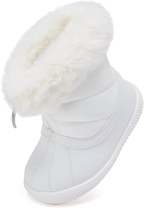 BMCiTYBM Baby Boy Girl Snow Boots Waterproof Winter Warm Booties Nonslip Lightweight Outdoor Shoes for First Walkers 6 9 12 18 24 Months(Infant/Toddler)