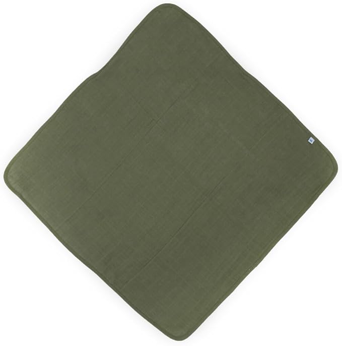 Little Unicorn Premium Infant Hooded Bath Towel| Soft & Absorbent Cotton & Terry Fabric for Newborns (Fern)