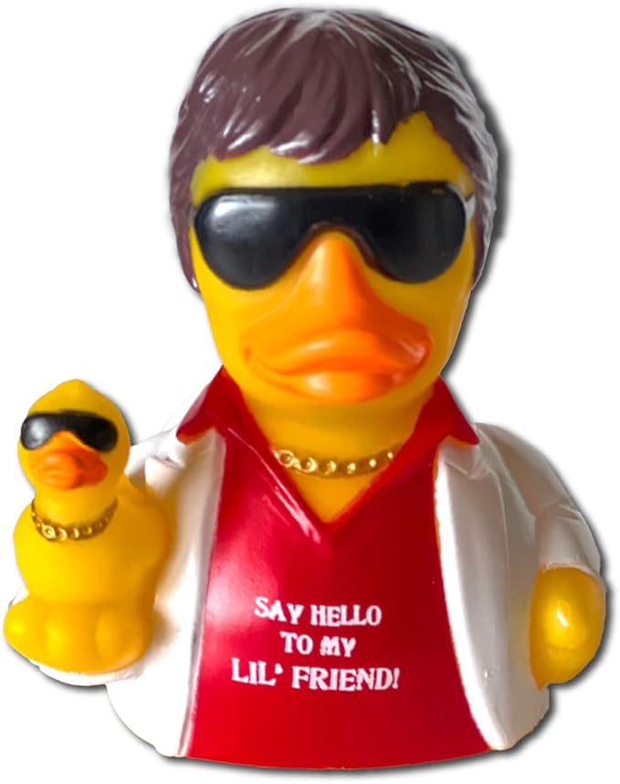 CelebriDucks - Say Hello to My Lil' Friend - Floating Rubber Ducks - Collectible Bath Toy Gift for Kids & Adults of All Ages