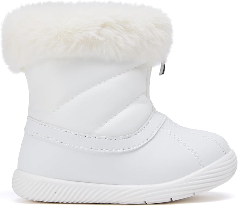 BMCiTYBM Baby Boy Girl Snow Boots Waterproof Winter Warm Booties Nonslip Lightweight Outdoor Shoes for First Walkers 6 9 12 18 24 Months(Infant/Toddler)