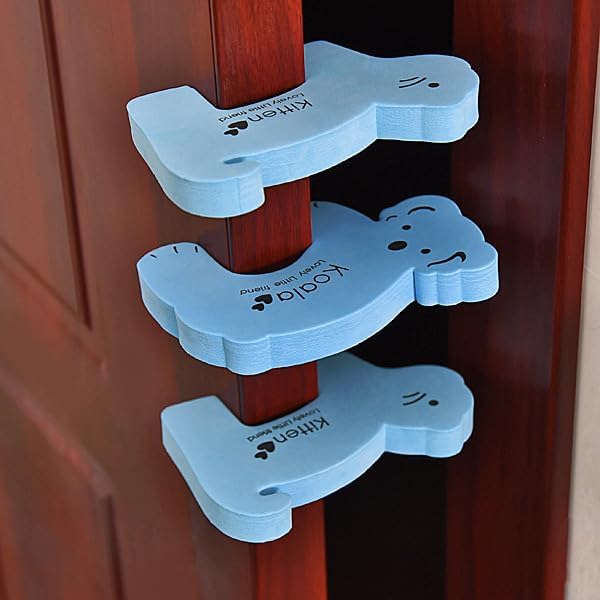 86Pack Baby Proofing Kit: Baby Locks(Strip-Shape 8Pack,U-Shape 4Pack), Baby Corner(Ball-type 20Pack,T-type 10Pack, L-type 10Pack),Socket cover 30Pack, Cartoon door stop 4Pack