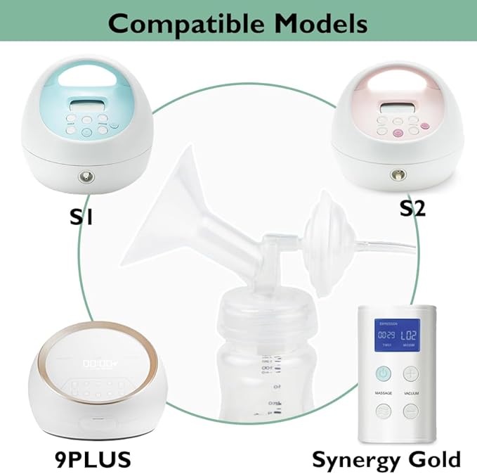2pcs 27mm Flange Compatible with Spectra S1 S2 9 Plus Synergy Gold Ameda MYA Motif Luna Breast Pump, Replacement to Spectra Pump Parts, Breast Pump Shields 27mm Replace S1 S2 Parts