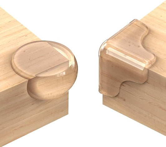 Corner Protector Baby Proofing，E-PRONSE 12Pcs Pre-Taped Clear Corner Protectors, Table Corner Protectors for Baby Furniture with Strong Adhesion, No Odor and Safe PVC