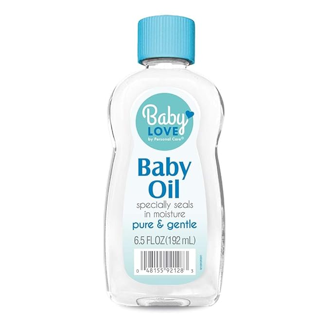 Baby Love Baby Oil, Pure Mineral Oil to Prevent Moisture Loss, 6.5 fl oz