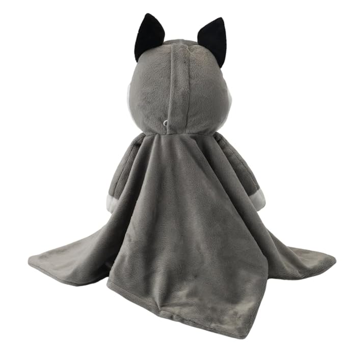 Love By Emi Baby Music Lovey Grey & White Husky, Baby Sleep Soother for Crib & Cuddle Bedtime, White Noise with Heartbeat & Lullaby, Plush Sound Toy, Stuffed Animal for Newborns, Infants & Toddlers