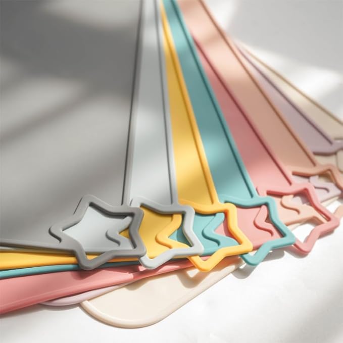 Moonkie Silicone Placemats for Baby & Kid, Stain-Proof Non-Slip Toddler Food Mats Eating Table Mat with 2 Packs(Ether/Sage