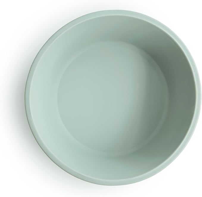 mushie Silicone Suction Bowl | BPA-Free Non-Slip Design (Cambridge Blue)