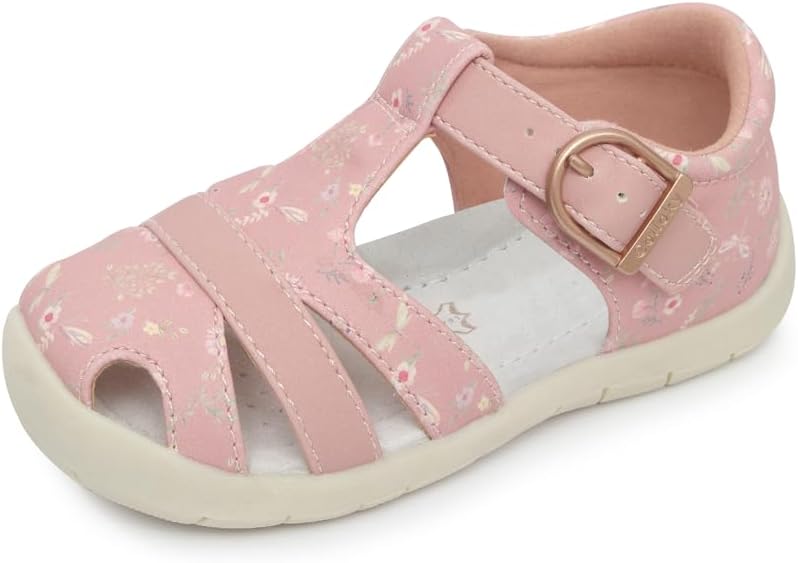 Toddler Girls Fisherman Buckle Sandals - Comfortable Summer Sandals with Closed Toe & Adjustable Strap for Daily Wear & Outdoor Play