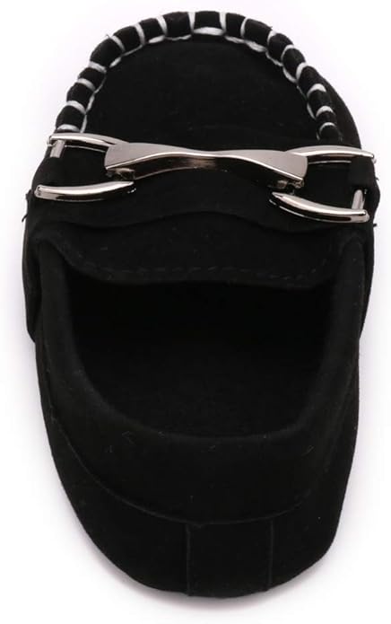 LONSOEN Baby Girls Boys Loafers Prewalker Dress Crib Shoes