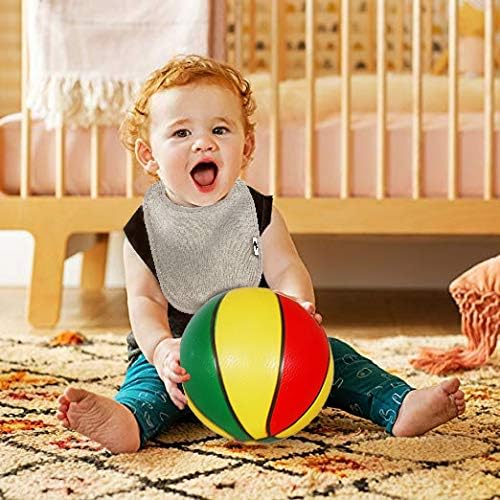 SPINFOX Waterproof Baby Bibs for Girls, Boy, Unisex Drool Bib Cotton Solid Knit Infant Feeding Bibs