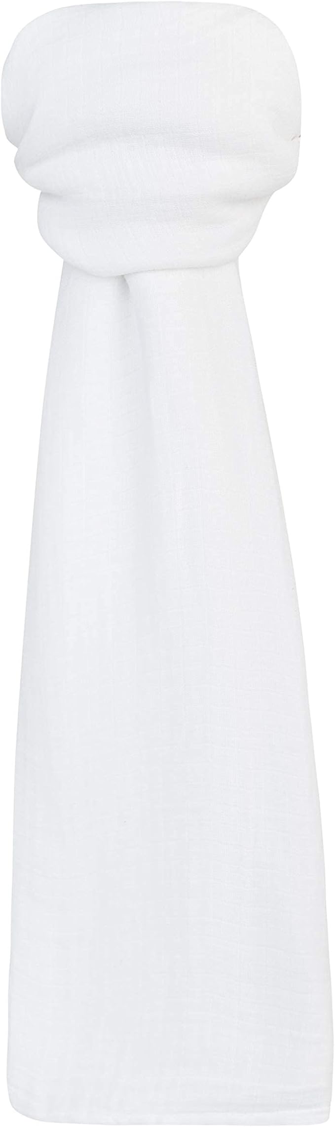 Ely's & Co. Cotton Muslin Swaddle Blanket 1-Pack for Baby Boy or Girl— 100% Cotton Muslin Extra-Large Swaddle Blankets (47” x 47”) Dove White