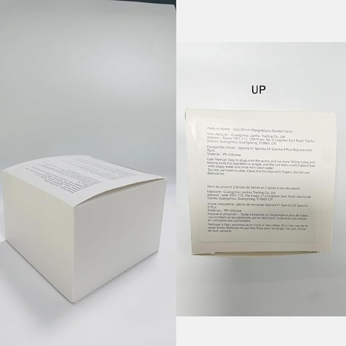 24mm Flange and Duckbill Valve Compatible with Spectra S1 Spectra S2 Spectra9 Plus Synergy Gold Breast Pump, Spectra Pump Parts S2 Parts S2 Accessories Replacement