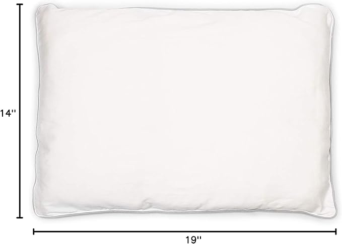 Woolino Toddler Pillow, Premium Breathable 100% Wool Fill & Cotton Cover Toddler Sleeping Pillow, Small Kids Travel Size, 14x19