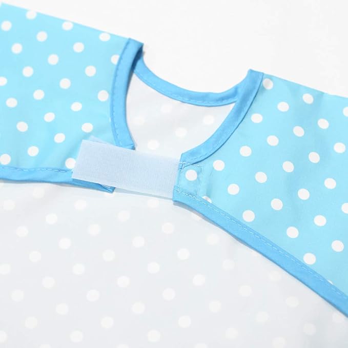 Long Sleeve Waterproof Bib for Toddlers – Feeding Smock for Baby Mealtime, Self-Feeding, Painting & Messy Play, BPA-Free