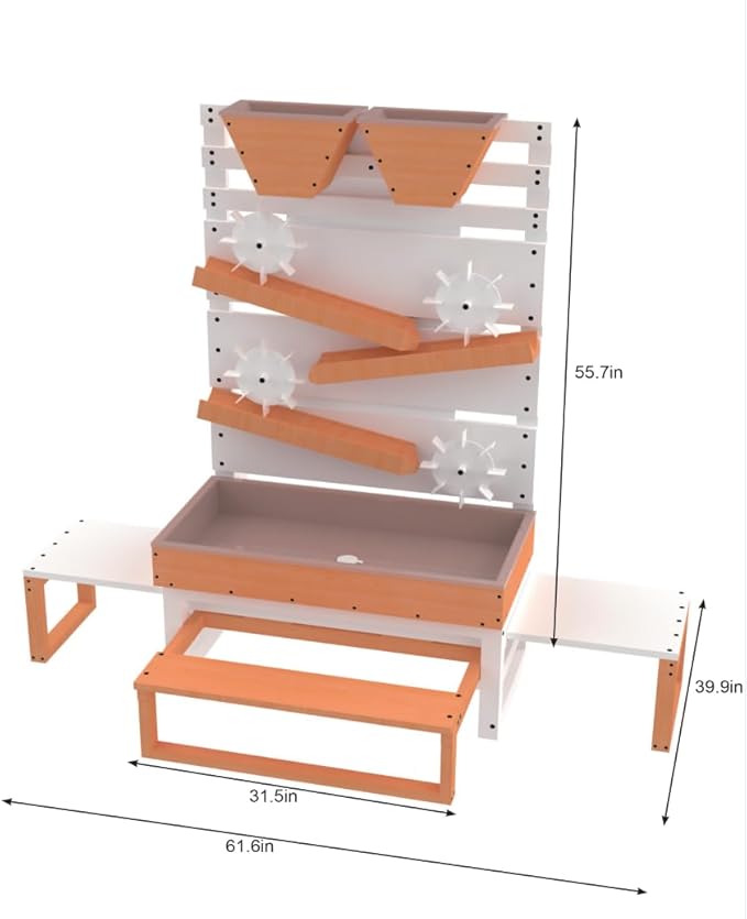Avenlur Wooden Water Table for Kids 3 and Up - Large Water Play Table for Indoor/Outdoor Fun
