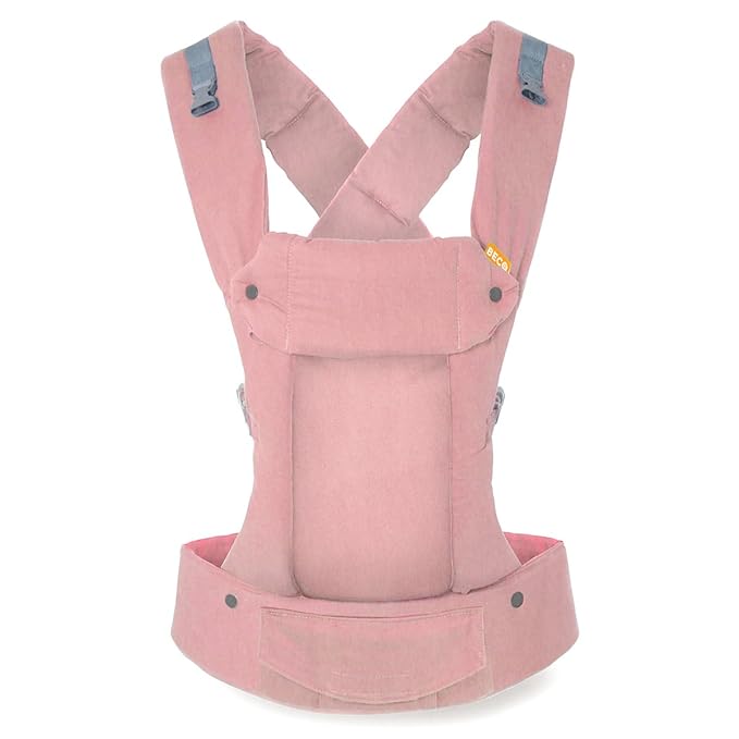 Beco Baby Gemini Newborn to Toddler Carrier - Front, Back and Hip Seat, Backpack & Front With Adjustable Seat, Ergonomic Holder 7-35lbs (Pink Linen)