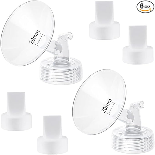 20mm Flange and Duckbill Valve Compatible with Spectra S1 Spectra S2 Spectra9 Plus Synergy Gold Breast Pump, Spectra Pump Parts S2 Parts S2 Accessories Replacement