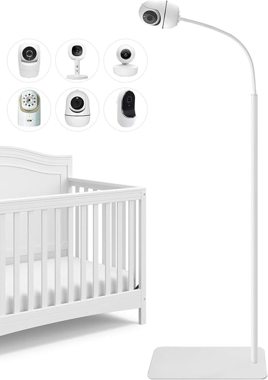 Baby Monitor Mount Floor Stand 67" Adjustable Height Compatible with Nanit Pro,Infant Optics DXR-8 Pro,HelloBaby,VTech,Motorola,or Other Cameras with 1/4 Thread