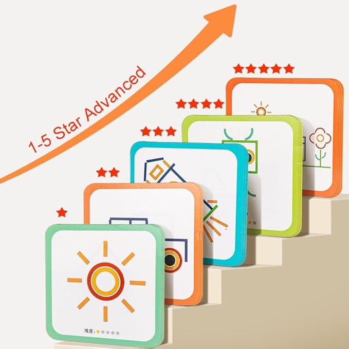 Winbar Kids Toys for Creative Learning, Building Educational Resources Toys for Preschool and Kindergarten Boys and Girls Matching Blocks Logical Educational Classroom Family Game Toy