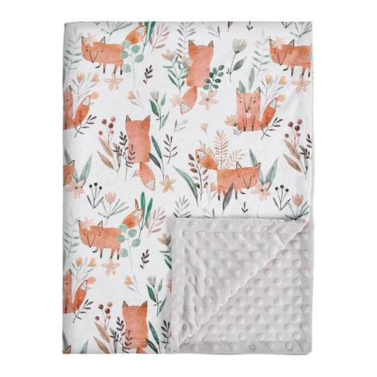 Soarwg Kids Baby Blanket Unisex Newborn, Super Soft Comfy Fox Blanket, for Toddler Baby Nursery Bed Blankets Stroller Crib Shower Gifts, 30 x 40 Inch