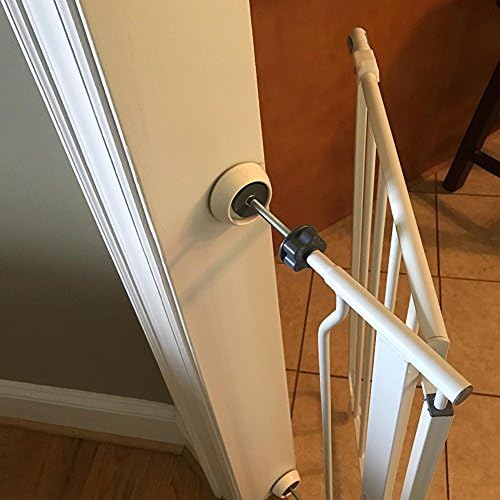 Vmaisi Baby Gate Wall Protector - Protect Walls from Pressure Mounted Pet Dog Gates, 4 Pack Black