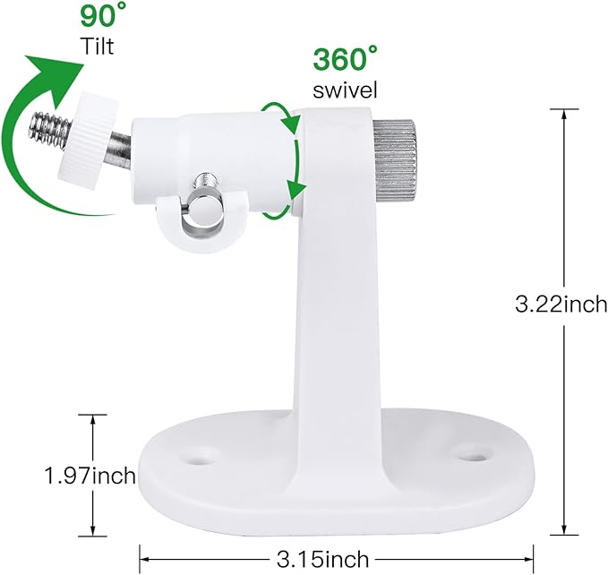 Adhesive Baby Monitor Wall Mount Compatible with VTech Advanced HQ Max, Ajustable Baby Monitor Stand Without Drilling and Wall Damage