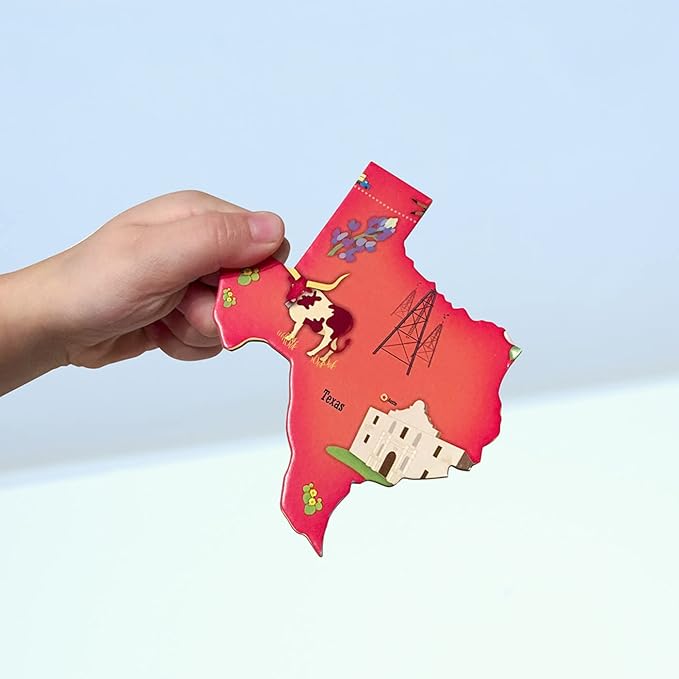 MasterPieces 60 Piece Educational Jigsaw Puzzle for Kids - USA Map State Shaped - 16.5"x12.75"