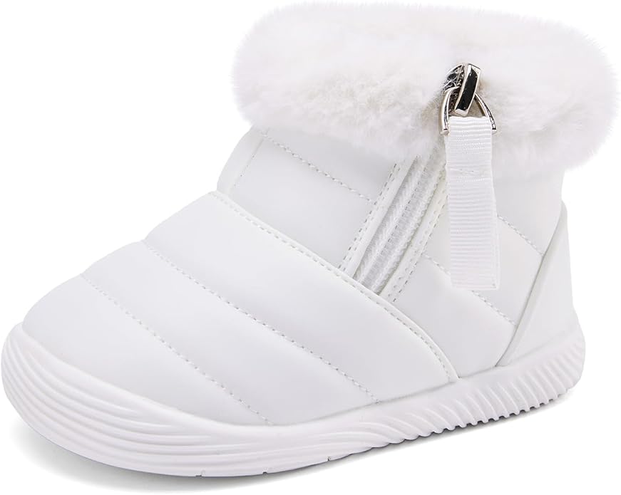 BMCiTYBM Baby Boy Girl Snow Boots Waterproof Winter Warm Booties Nonslip Lightweight Outdoor Shoes for First Walkers 6 9 12 18 24 Months(Infant/Toddler)