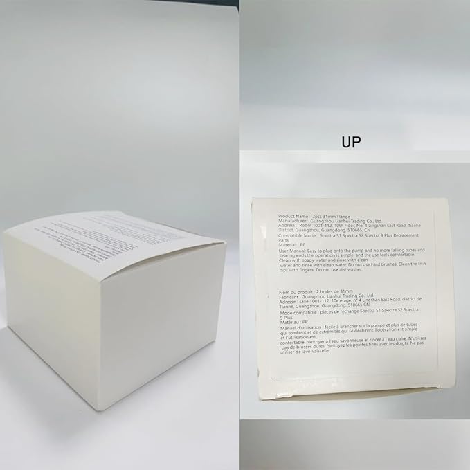 2pcs 31mm Flange Compatible with Spectra S1 S2 9 Plus Synergy Gold Ameda MYA Motif Luna Breast Pump, Replacement to Spectra Pump Parts, Breast Pump Shields 31mm Replace S1 S2 Parts