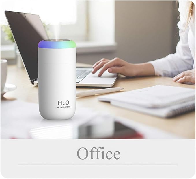 Baby Humidifier, 350ml Small Humidifier for bedroom, desk, travel, plants (White)