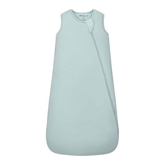 Mosebears Unisex Rayon Made from Bamboo Sleep Sack with 2-Way Zipper,2.5 Tog Baby Winter Sleep Sack (Calm Sage,6-18 Months)
