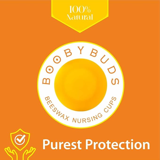 Natural Beeswax Nipple Shields – Beeswax Nursing Cups - Nipple Protectors - -Beeswax Nipple Covers for Breastfeeding - Safe for Baby and Mom
