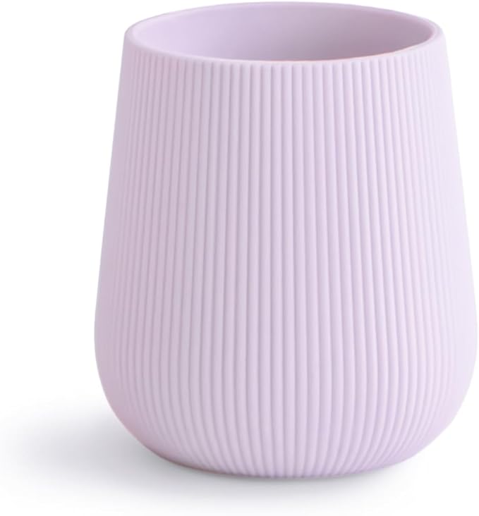 mushie Silicone Baby Starter Training Cup | 6 Months+ (Soft Lilac)