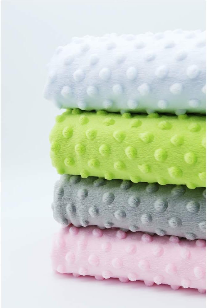 Unisex Children's Baby Quilt Soft Baby Blanket Minky Dot- Sherpa Fleece Baby Blanket 30 by 40 Inch Pink