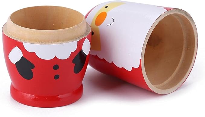 Tphon Cute Nesting Dolls Matryoshka Doll Russian Handmade Wooden Dolls Cartoon Pattern Nesting Doll Toy Stacking Doll Set for Kids Birthday