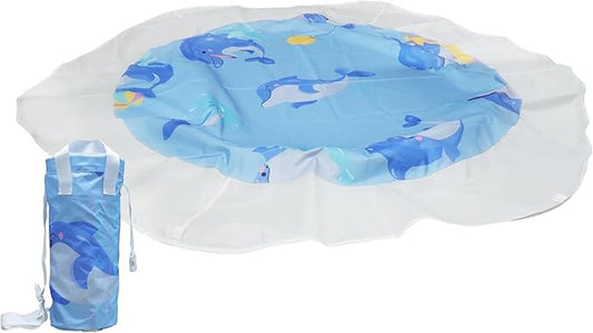 Baby Beach Pool,Pool for Toddlers 1-3,Beach Puddle Pool Toddler and Beach Puddle, Foldable Kiddie Pool with Waterproof Carrying Bag,Portable Baby Beach Pool for Outdoor Summer Vacation
