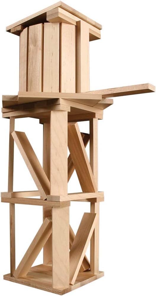 MindWare KEVA Maple 50 Planks - Free-Form 3D Building for Kids - Create Your own Architecture Designs Wood Blocks