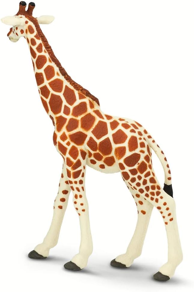 Safari Ltd. Reticulated Giraffe Figurine - Lifelike 7" Model Figure - Educational Toy for Boys, Girls, and Kids Ages 3Y+