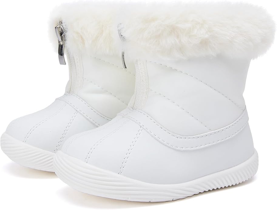 BMCiTYBM Baby Boy Girl Snow Boots Waterproof Winter Warm Booties Nonslip Lightweight Outdoor Shoes for First Walkers 6 9 12 18 24 Months(Infant/Toddler)