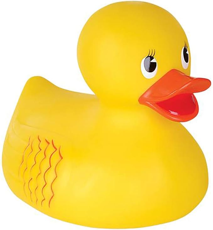 The Dreidel Company Jumbo Rubber Ducky 10.5" Inches Classic Large Rubber Duck for Fun-Filled Baths (Single)
