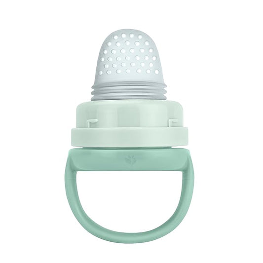 Green Sprouts® Silicone & Sprout Ware® First Foods Feeder, 6mo+, Plant-Plastic, Platinum-Cured Silicone, Sterilizer Safe, Grows with Baby, Tested for Hormones - Sage