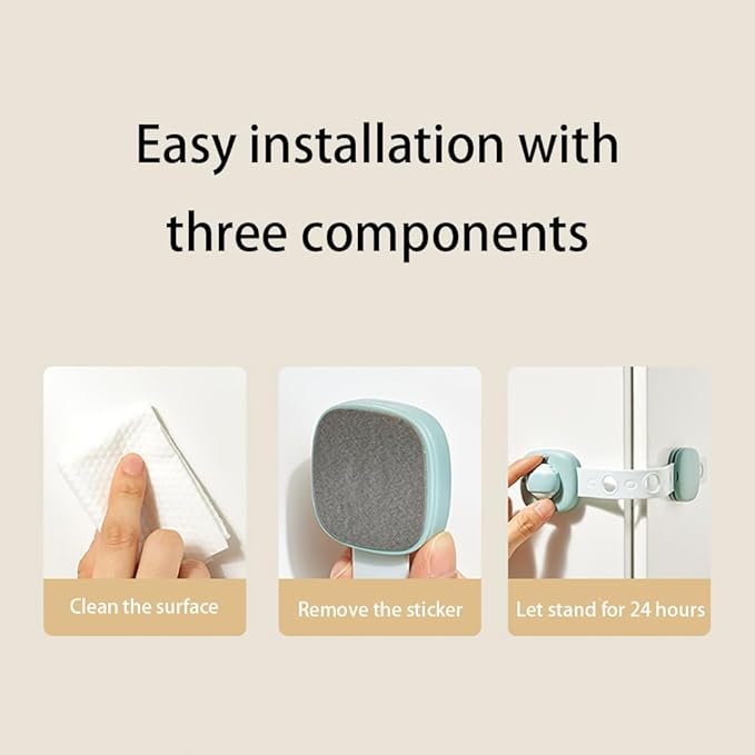 White Baby Proof Cabinet Locks - No Drill Safety Latches for Oven, Dishwasher & Drawers, Adjustable 2-15cm,childproofing safety equipment 3M Adhesive - Rental Friendly (White 2Pack)