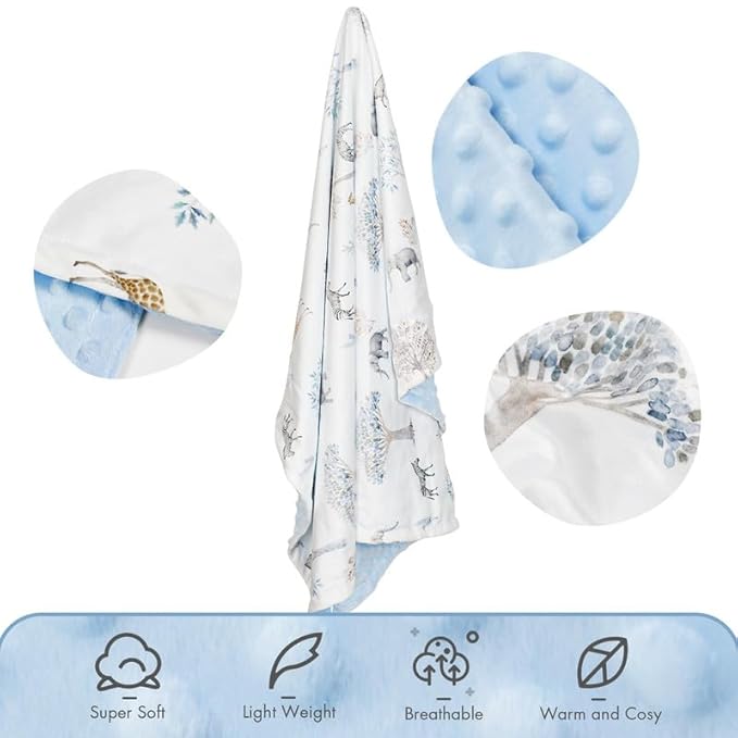 Soarwg Kids Baby Blanket Unisex Newborn, Super Soft Comfy Blankets, for Toddler Baby Nursery Bed Blanket Stroller Crib Shower Gifts, 30 x 40 Inch
