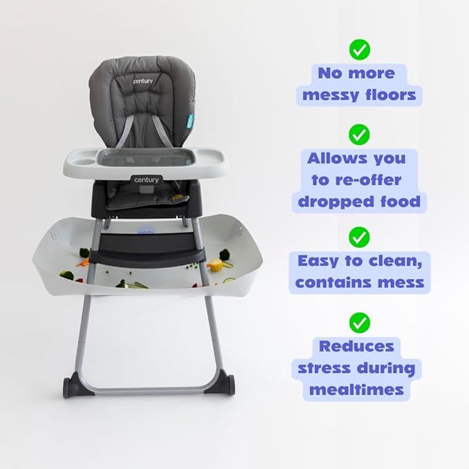 CATCHY - Food Catcher - Compatible with Century Dine On 4-in-1 High Chair + 11 Other High Chairs - Highchair Sold Separately - Baby & Toddler Food & Mess Catcher - Under High Chair Accessory